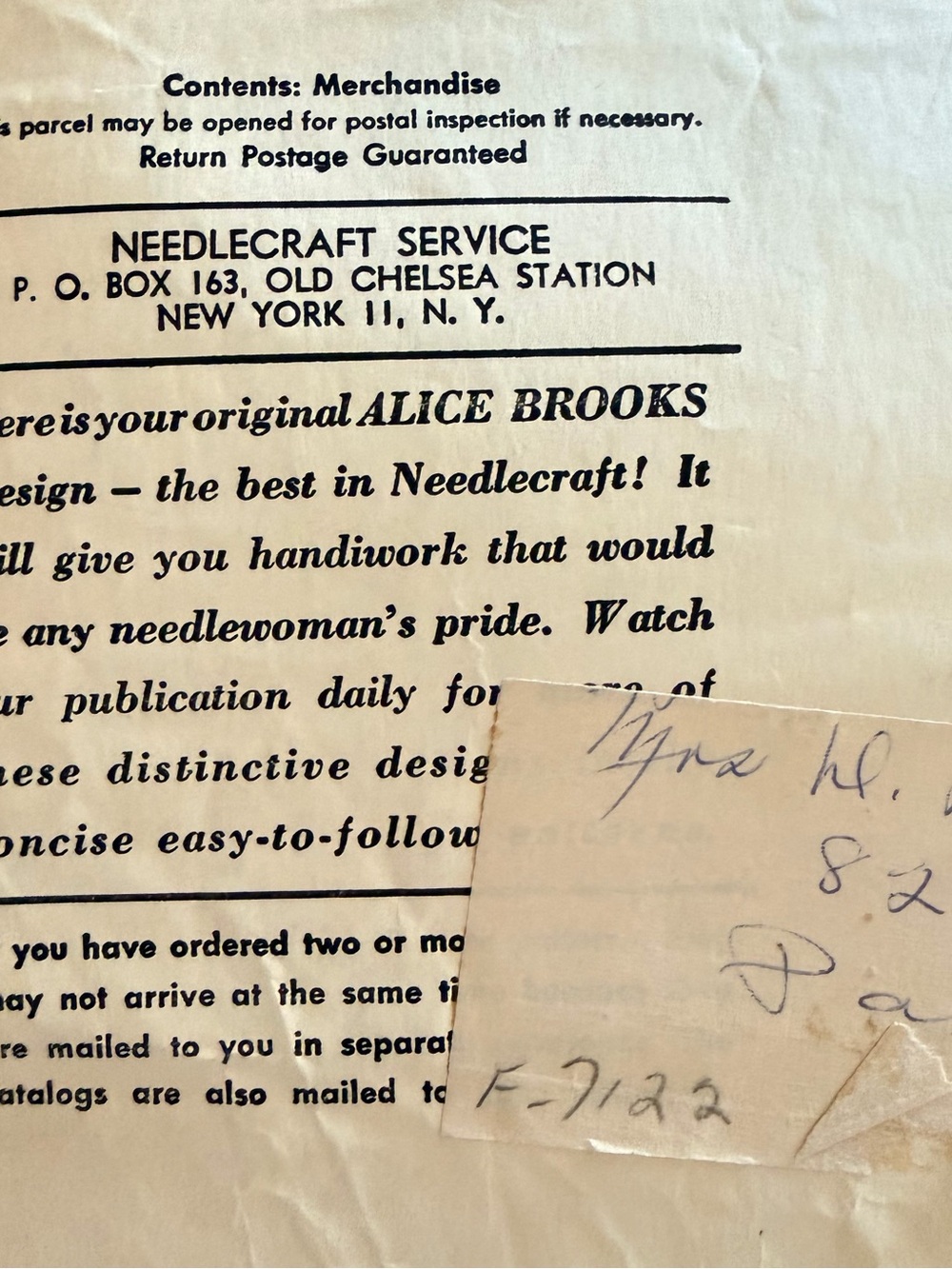 Vintage Needlecraft Pattern From 1957 - Picture 9 of 9